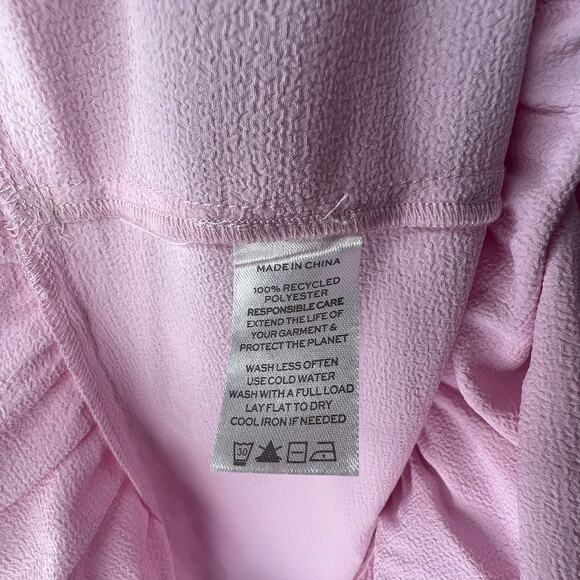 Hill House Home The Louisa Nap Dress Ballerina Pink Crepe XL - Picture 6 of 8